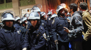 NYPD raiding Zuccotti Park on Nov 15th 2011