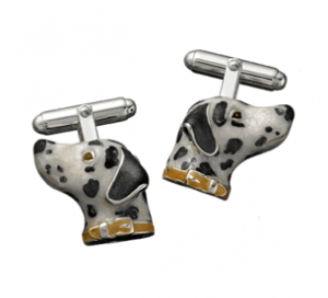 Sterling Silver Dalmatian Cufflinks