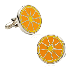 Orange Slice Cufflinks