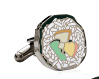 California Roll Sushi Cufflinks