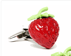 Strawberry Cufflinks