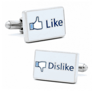 Like/Dislike Social Network Cufflinks