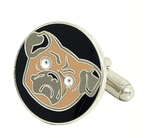 Pug Enamel Cufflinks