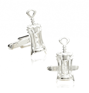 Sterling Corkscrew Cufflinks