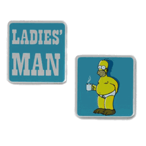 Ladies Man Cufflinks, Homer