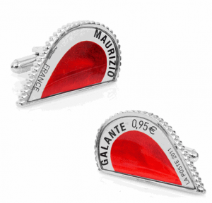 Red L'Amour Heart Stamp Cufflinks