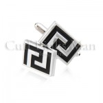 Enamel cufflinks are for smooth guys only